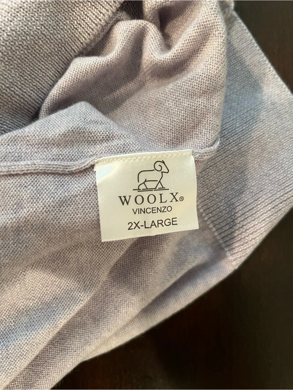 Woolx Men's V-Neck Sweater - Gray